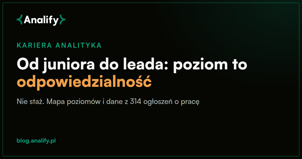 Ścieżka kariery analityka biznesowego: od juniora do leada